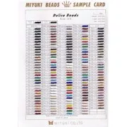 Nuancier Miyuki Delica 8/0 (DBL)  - Sample Card (n°892)