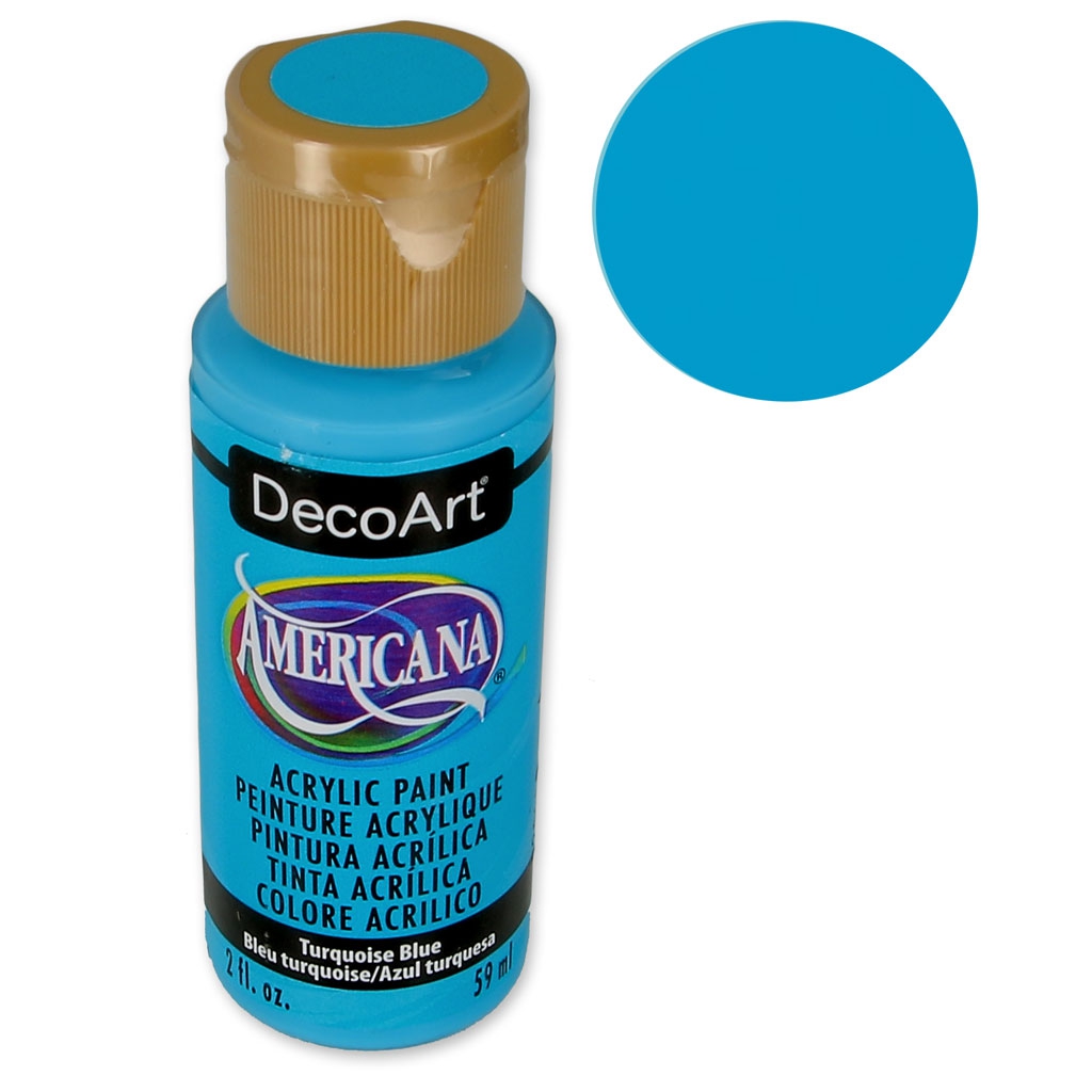 Peinture acrylique haute qualité DecoArt Americana Turquoise Blue