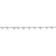 Cordon perlé avec des rocailles 2.4 mm pour créations DIY - Gris x 3m