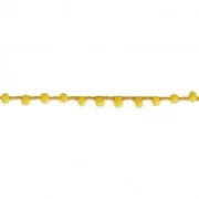 Cordon perlé avec des rocailles 2.4 mm pour créations DIY - Jaune x 3m