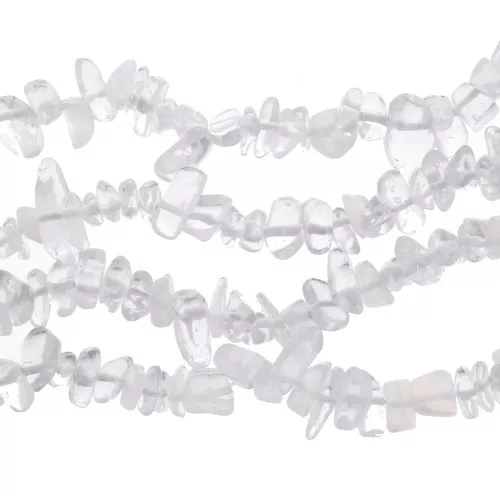 Perles chips 8 - 11 mm en imitation pierre gemme - Pierre de Lune x78cm