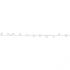 Cordon perlé avec des rocailles 2.4 mm pour créations DIY - Blanc x3m