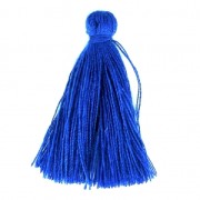 Pompon imitation coton 27-30 mm Bleu Electrique x1|raw }}