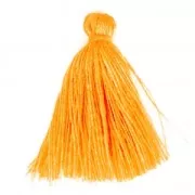 Pompon imitation coton 27-30 mm - Orange clair x1