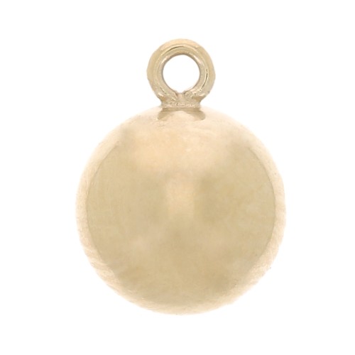 Breloques forme boule 3 mm en Gold filled (Or laminé) x4