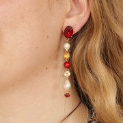 Clous d'oreilles porte-cabochon PureCrystal 4120 14x10 mm - Doré x2