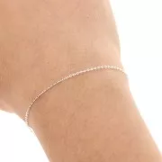 Chaîne maille Forçat ovale limée 1 mm en Argent 925 x1m