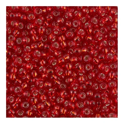 Rocaille Miyuki 11/0 10 - Silver Lined Flame Red x8g