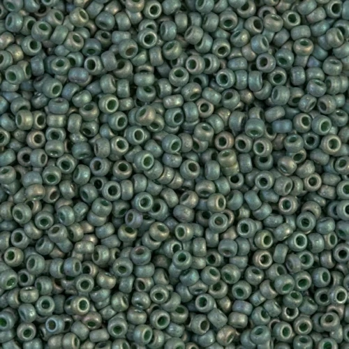 Rocaille Miyuki 11/0 2031 - Metallic Mat Sage Green Luster x8g