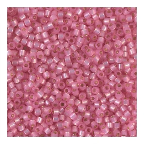 Miyuki Delica 10/0 DBM0625 - Dyed Rose Siver Lined Alabaster x8g