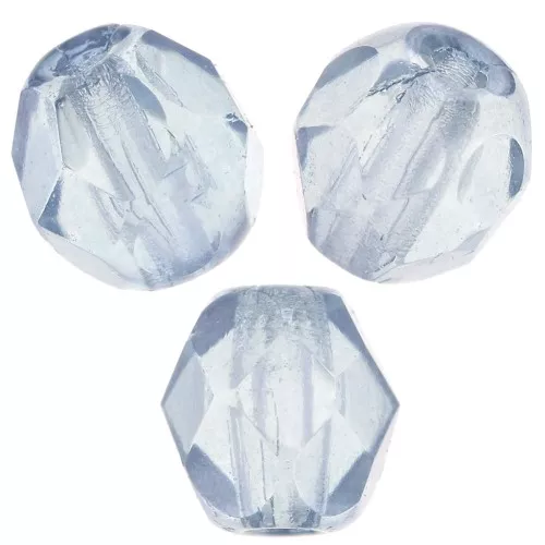 Facettes 4 mm Crystal Baby Blue Luster x50