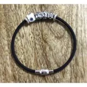 Perle charm gros trou résine époxy Argent 925 - Etoile - Violet x1