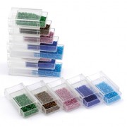 Boites de rangement pour perles de rocailles et fournitures à empiler x10