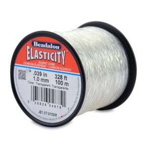 Fil élastique Elasticity 1 mm - Transparent x100m