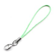 Attache pour téléphone portable avec mousqueton et dragonne couleur Mint x1