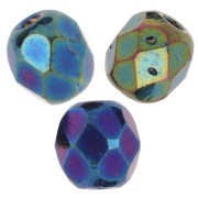 Facettes 4 mm Jet Mat Green Iris x50|raw }}