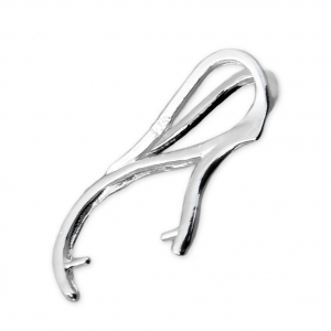 Attache pendentif 24 mm en Argent 925 x1