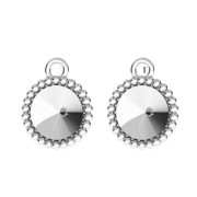 Pendentif boule pour cabochons PureCrystal 1122 8 mm en Argent 925 x1|raw }}