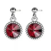 Pendentif boule pour cabochons PureCrystal 1122 8 mm en Argent 925 x1