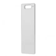 Pendentif rectangulaire à graver 28x8 mm en Argent 925 x1