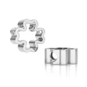 Poussoir / Perle pour cordon 2.5 mm en Argent 925 - Trèfle x1