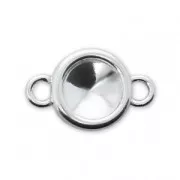 Intercalaire sertis pour cabochon PureCrystal 1122 6 mm - Argent 925 x1
