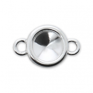Intercalaire sertis pour cabochon PureCrystal 1122 6 mm - Argent 925 x1