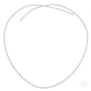 Fil demi-jonc semi-dur - recuit - 3x1.5 mm - Argent 925 x50cm|raw }}