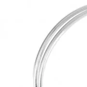 Fil demi-jonc semi-dur - recuit - 3x1.5 mm - Argent 925 x50cm
