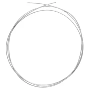 Fil demi-jonc semi-dur - recuit - 2x1 mm - Argent 925 x 1m