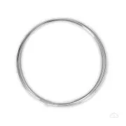 Fil demi-jonc semi-dur - recuit - 2x1 mm en Argent 925 x 1m