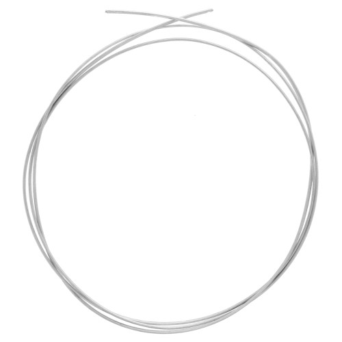 Fil demi-jonc semi-dur - recuit - 2x1 mm - Argent 925 x 1m
