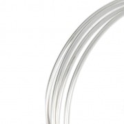 Fil demi-jonc semi-dur - recuit - 2x1 mm - Argent 925 x 1m