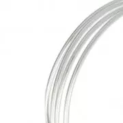 Fil demi-jonc semi-dur - recuit - 2x1 mm - Argent 925 x 1m