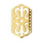 Intercalaire 8 rangs décor ethnique 30x18 mm Doré à l'or fin x1|raw }}
