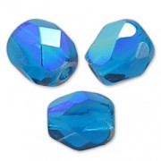 Facettes 4 mm Capri Blue AB x50|raw }}