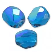 Facettes 4 mm Capri Blue AB x50