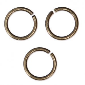 Anneaux ouverts 7x0.8 mm - Fabrication Européenne - bronze x50