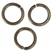 Anneaux ouverts 8x1 mm - Fabrication Européenne - bronze x50