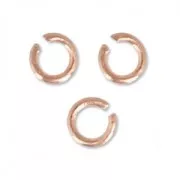 Anneaux ouverts 2.5x0.5 mm - Fabrication Européenne - doré rose x50