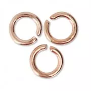 Anneaux ouverts 3x0.6 mm - Fabrication Européenne - doré rose x50