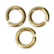Anneaux ouverts 4x0.8 mm - Fabrication Européenne - doré à l'or fin x50