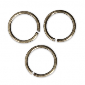 Anneaux ouverts 10x1 mm - Fabrication Européenne - bronze x25