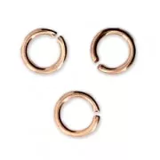 Anneaux ouverts 5X0.8 mm - Fabrication Européenne - doré rose x50