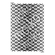 Silk Screen Moiko pour Pâte polymère 74x105 mm - Losange 9.21