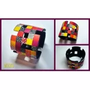 Silk Screen Moiko pour bracelet  26.5x8.5 cm - Feuille Jungle