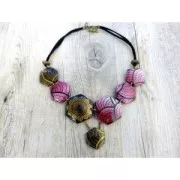 Silk Screen Moiko pour bracelet 26.5x8.5 cm - Fleur Tropicale/Ananas