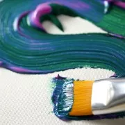 Set de 8 pinceaux soies Pébéo ronds et plats - Beau Blanc