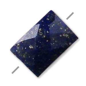 Perle facettée en pierre gemme Lapis Lazuli rectangle 5x7 mm x1