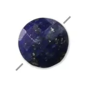 Perle facettée en pierre gemme Lapis Lazuli palet 6 mm x1